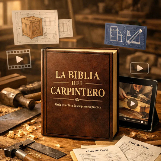 La Biblia del Carpintero: Guía Profesional con +1.000 Planos de Carpintería Fácil y Moderna, +12 Bonus